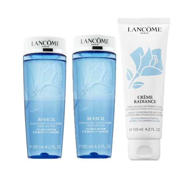 Lancome2 Remover makeup and 1 Crème Radiance Cleanser